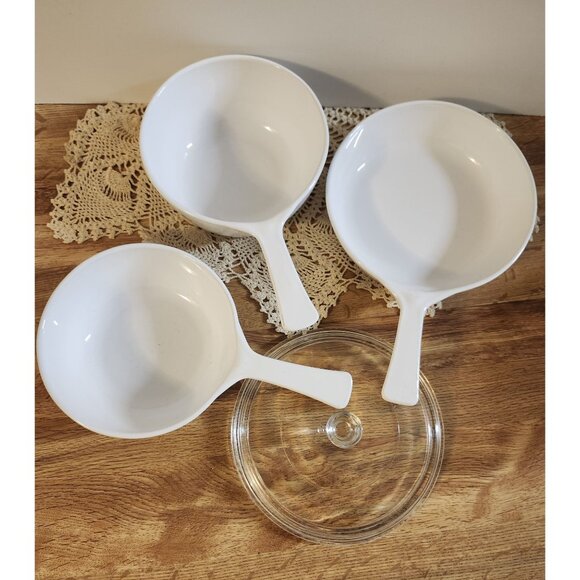 Corningware Pan Set Spice O' Life - 3 pans & 1 lid Vintage Set - Picture 7 of 11